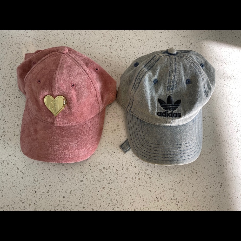 Pink Suede & Adidas adjustable cap